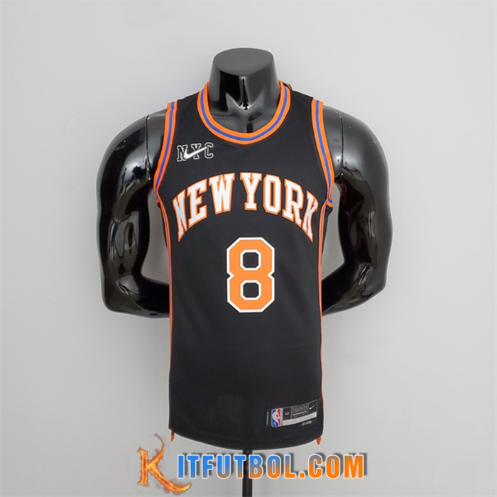 Camisetas New York Knicks (Walker #8) 2022 Season Negro Urban Edition