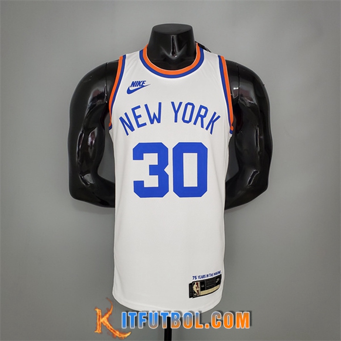 Camisetas New York Knicks (Randle #30) Blanco 75th Anniversary