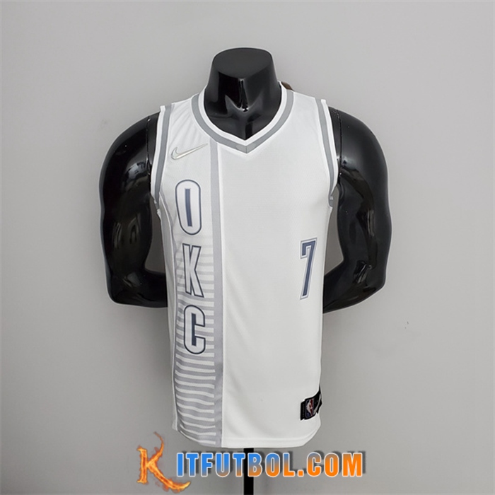Camisetas Oklahoma City Thunder (Anthony #7) Blanco 75th Anniversary City Edition