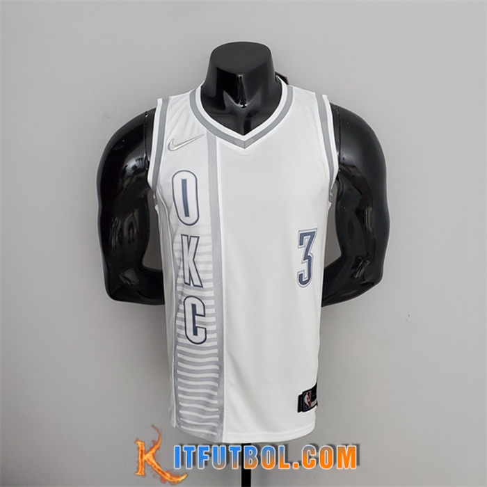 Camisetas Oklahoma City Thunder (Paul #3) Blanco 75th Anniversary City Edition