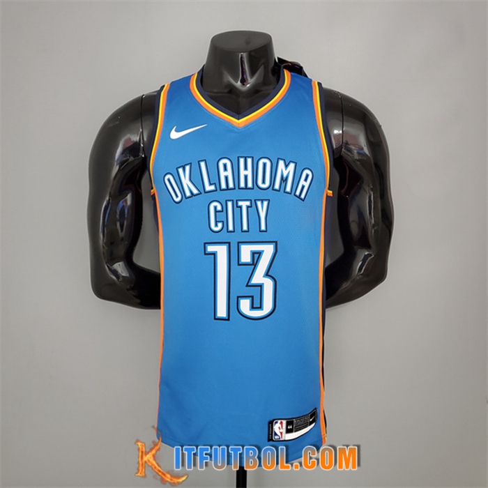 Camisetas Oklahoma City Thunder (George #13) Azul