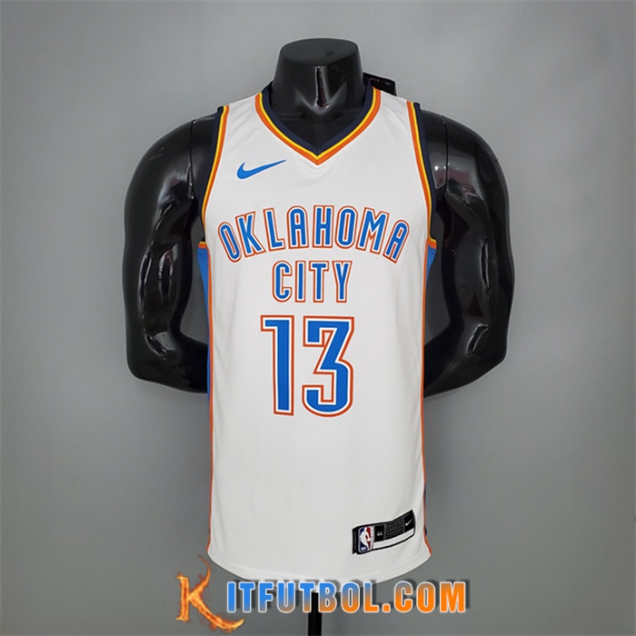 Camisetas Oklahoma City Thunder (George #13) Blanco
