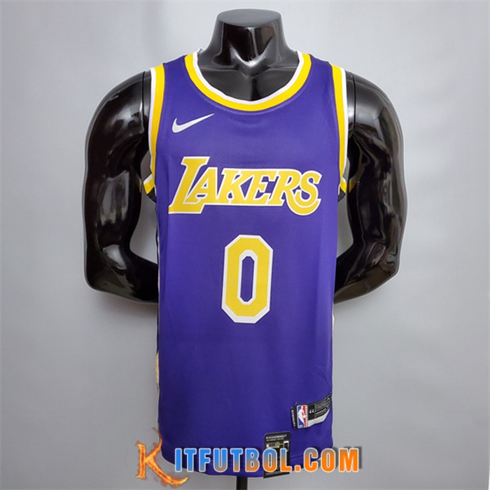 Camisetas Los Angeles Lakers (Uzma #0) Púrpura