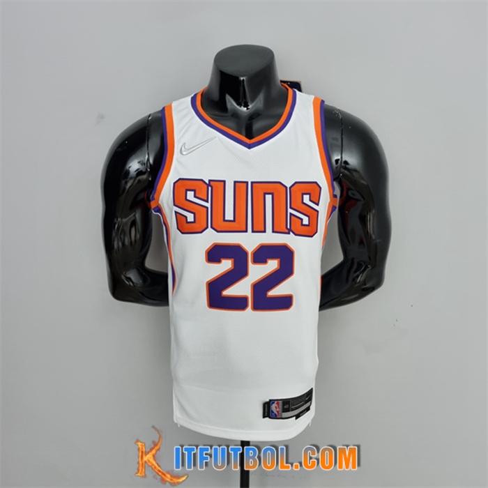 Camisetas Phoenix Suns (Ayton #22) Blanco 75th Anniversary