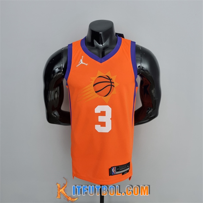 Camisetas Phoenix Suns (Paul #3) Naranja 75th Anniversary Jordan Theme