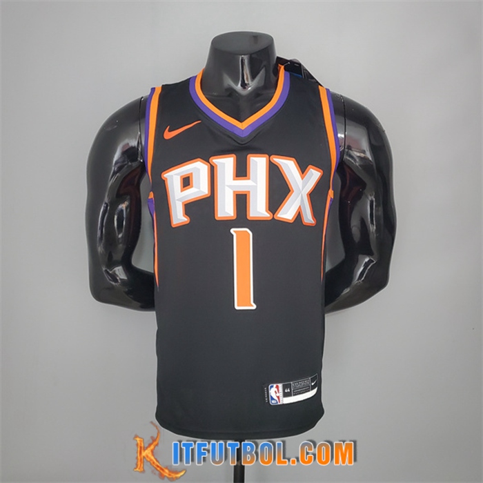 Camisetas Phoenix Suns (Booker #1) 2021 Negro
