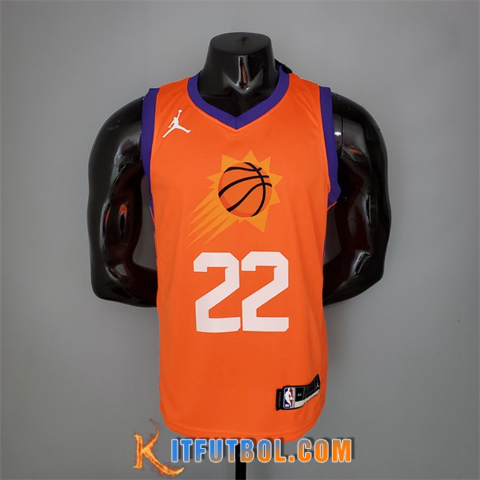 Camisetas Phoenix Suns (Ayton #22) 2021 Naranja Jordan Theme