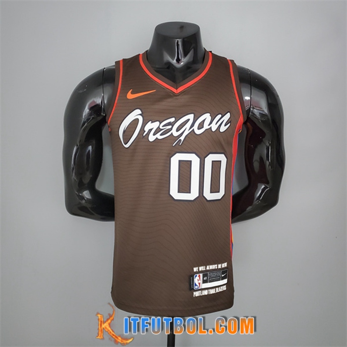 Camisetas Portland Trail Blazers (Anthony #00) 2021 Marrón City Edition