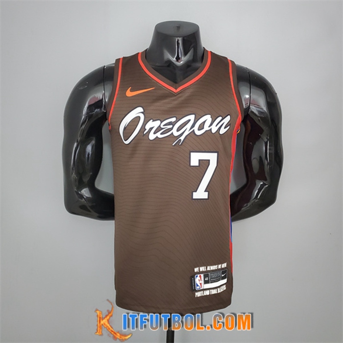 Camisetas Portland Trail Blazers (Roy #7) 2021 Marrón City Edition
