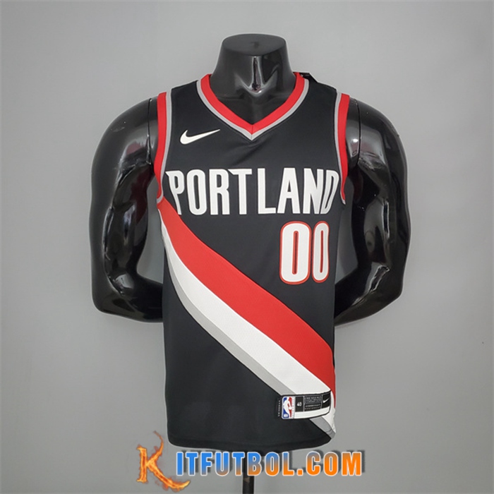 Camisetas Portland Trail Blazers (Anthony #00) 2021 Primera Negro