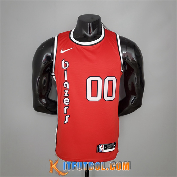 Camisetas Portland Trail Blazers (Anthony #00) Retro Rojo