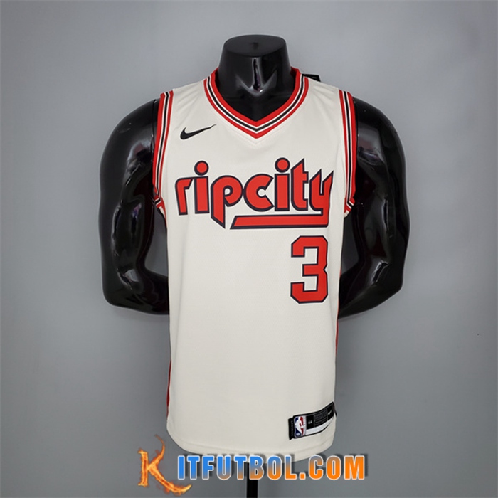 Camisetas Portland Trail Blazers (Mccollum #3) Beige