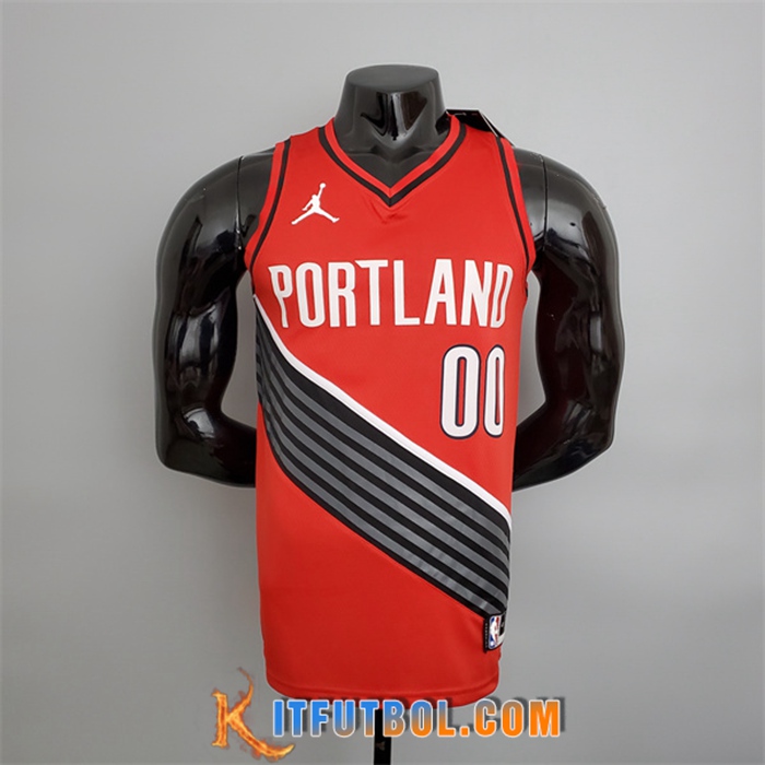 Camisetas Portland Trail Blazers (Anthony #00) Rojo Jordan Style
