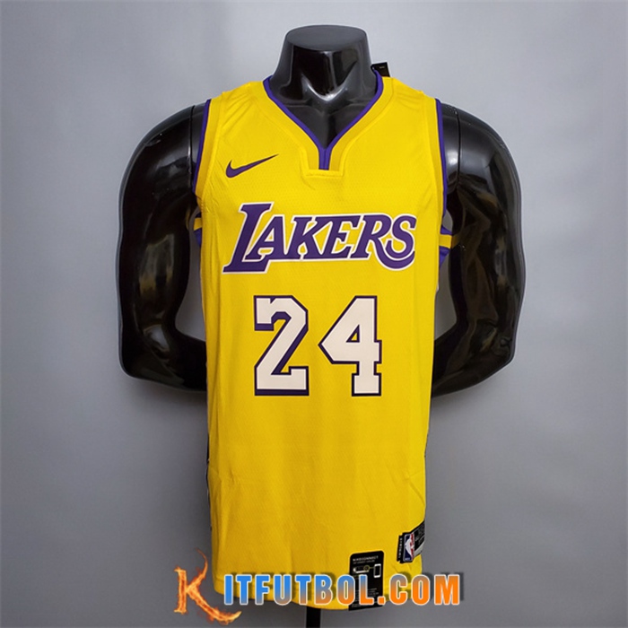 Camisetas Los Angeles Lakers (Bryant #24) Amarillo