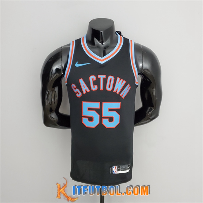 Camisetas Sacramento Kings (Williams #55) 2021 Negro City Edition