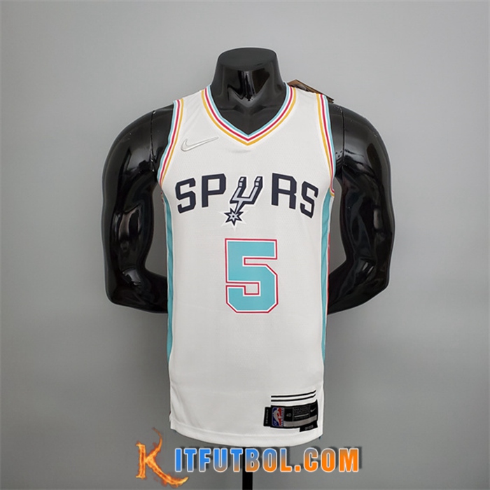 Camisetas San Antonio Spurs (Murray #5) 2022 Season Blanco City Edition