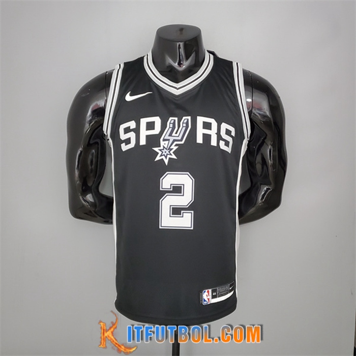 Camisetas San Antonio Spurs (Leonard #2) Negro