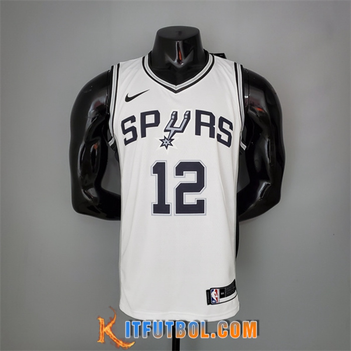 Camisetas San Antonio Spurs (Aldridge #12) Blanco