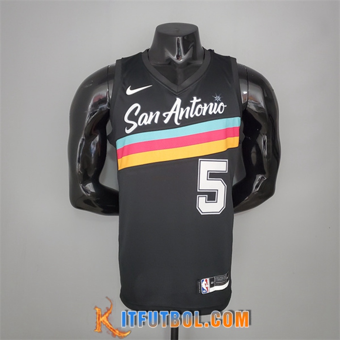 Nueva Camisetas San Antonio Spurs (Murray #5) Negro City Edition