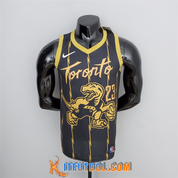 Camisetas Toronto Raptors (Vanvleet #23) 2022 Negro City Edition