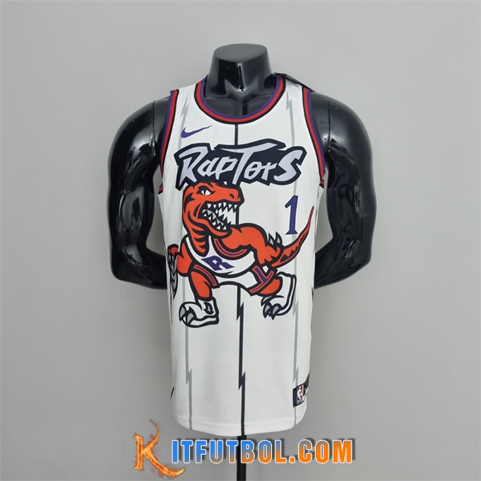 Camisetas Toronto Raptors (McGrady #1) Blanco
