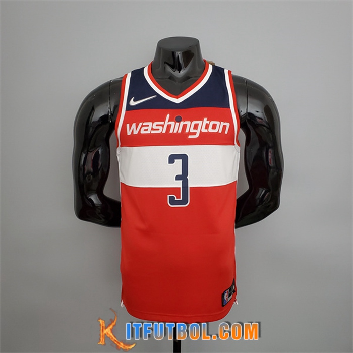 Camisetas Washington Wizards (Beal #3) Rojo/Blanco/Azul 75th Anniversary