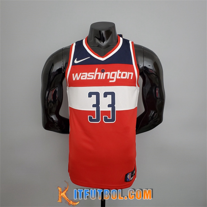 Camisetas Washington Wizards (Kuzma #33) Rojo/Blanco/Azul 75th Anniversary