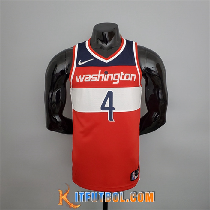 Camisetas Washington Wizards (Wesbrook#4) Rojo/Blanco/Azul 75th Anniversary
