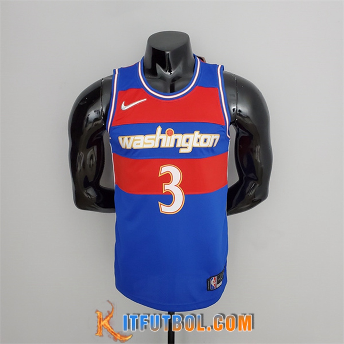 Camisetas Washington Wizards (Beal #3) 2022 Azul/Rojo Talent City Edition