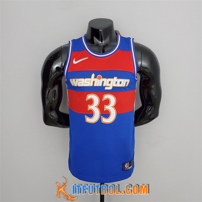 Camisetas Washington Wizards (Kuzma #33) 2022 Azul/Rojo Talent City Edition