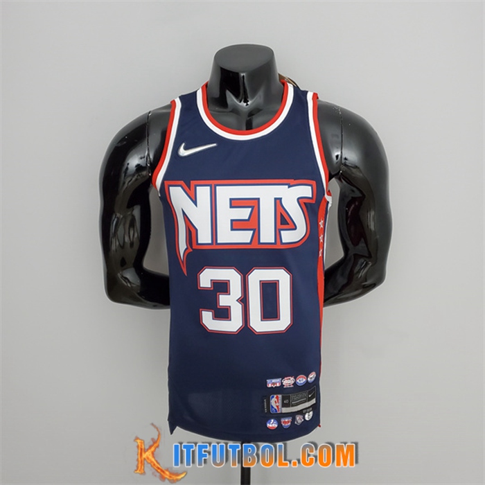 Camisetas Brooklyn Nets (Curry #3) Azul Royal 75th Anniversary City Edition