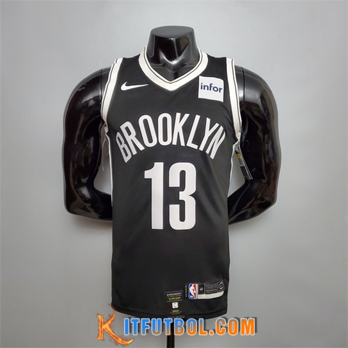 Camisetas Brooklyn Nets (Harden #13) Negro