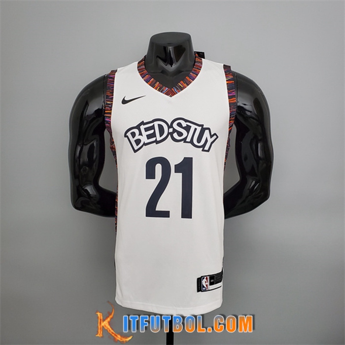 Camisetas Brooklyn Nets (Brooklyn #21) Blanco City Version