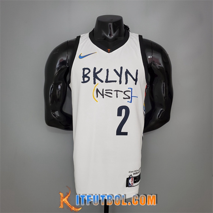 Camisetas Brooklyn Nets (Griffin #2) Graffiti Blanco