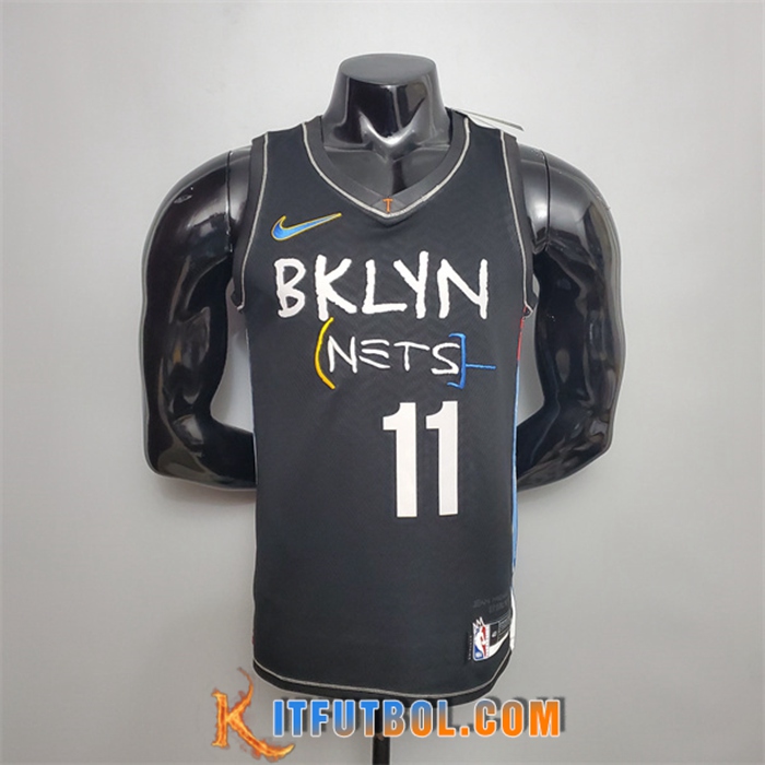 Nueva Camisetas Brooklyn Nets (Durant #7) Negro City Edition
