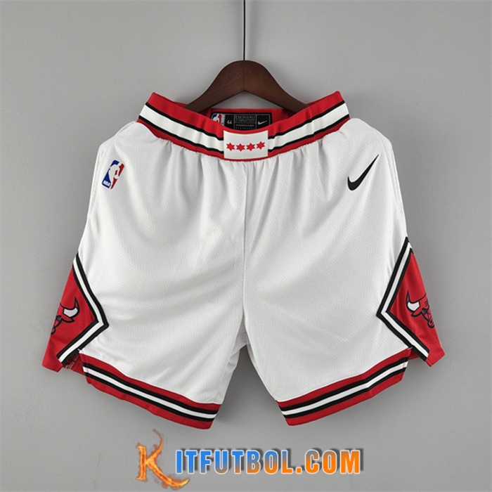 Cortos NBA Chicago Bulls Blanco