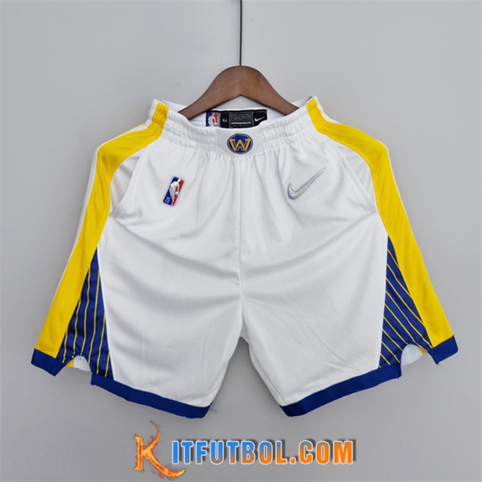 Cortos NBA Golden State Warriors Blanco 75th Anniversary