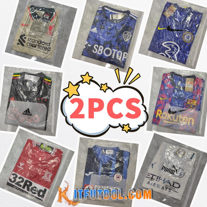 Camisetas De Futbol No Numbers - Enviado Al Azar 2PCS