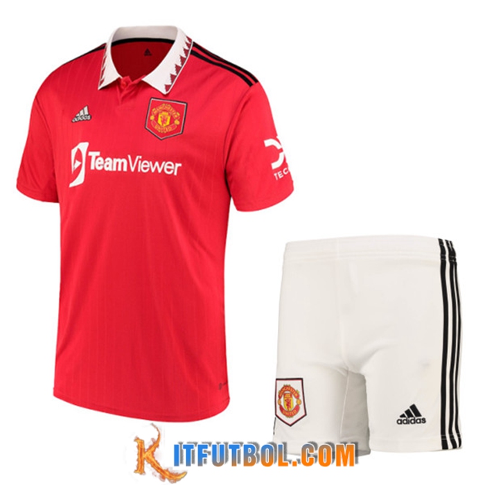 Camisetas De Futbol Manchester United Primera + Cortos 2022/2023