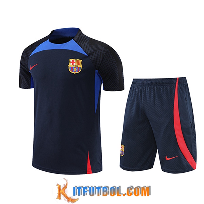 Camiseta Entrenamiento + Cortos FC Barcelona Azul marino 2022/2023