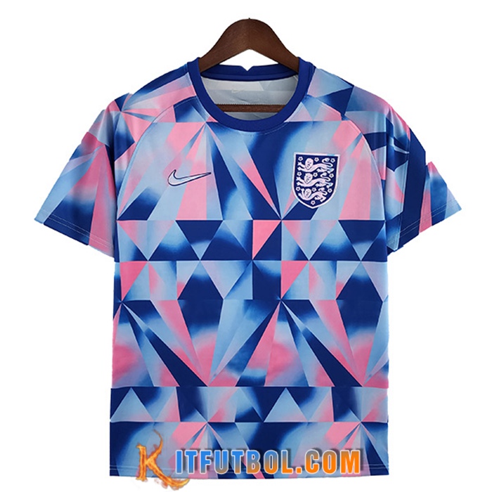 Camiseta Entrenamiento Inglaterra Azul/Rosa 2022/2023