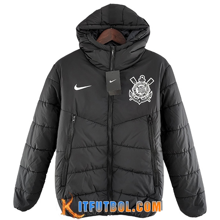 Chaqueta De Plumas Corinthians Negro/Blanco 2022/2023