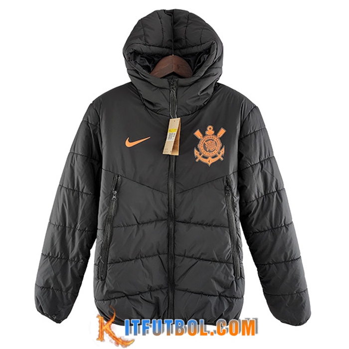 Chaqueta De Plumas Corinthians Negro 2022/2023