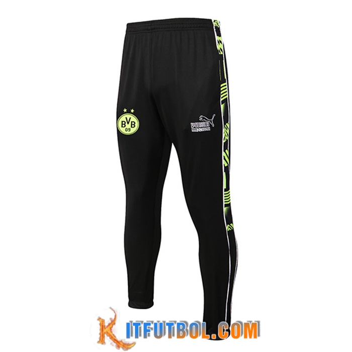 Pantalon Entrenamiento Dortmund Negro/Amarillo 2022/2023