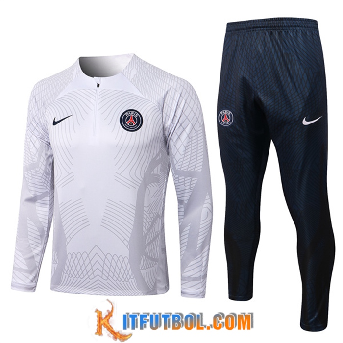 Chandal Equipos De Futbol PSG Pattern Blanco 2022/2023