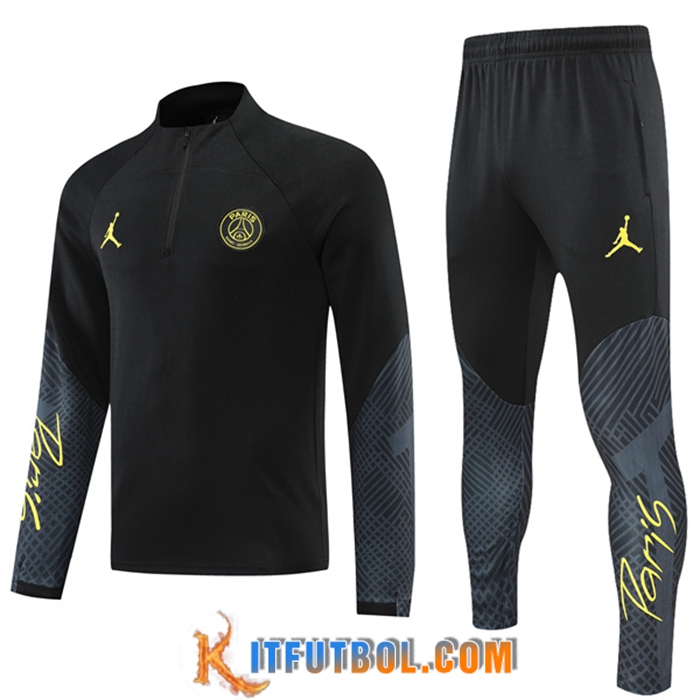 Chandal Equipos De Futbol Jordan PSG Negro/Gris 2022/2023