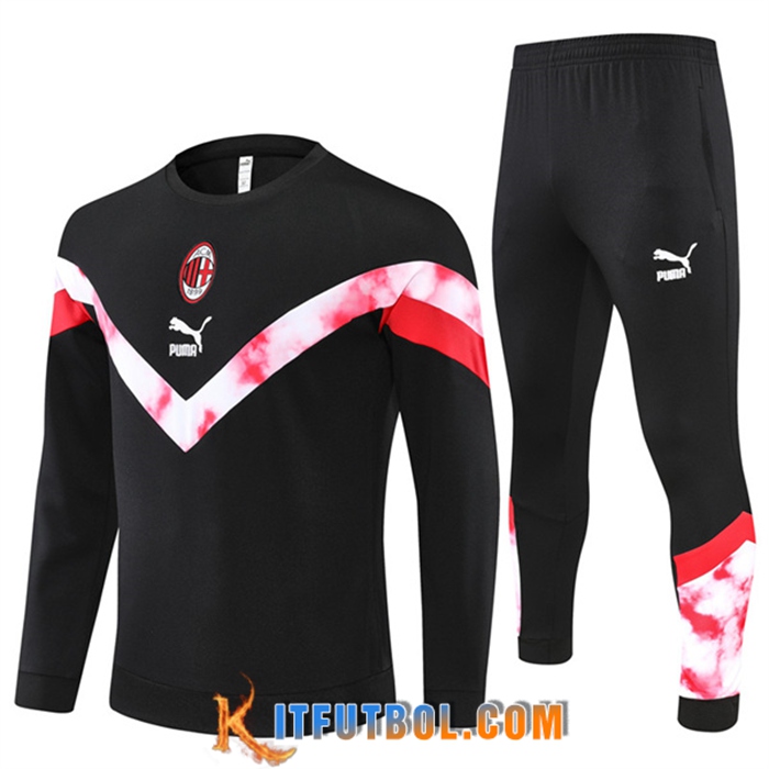 Chandal Equipos De Futbol AC Milan Negro 2022/2023