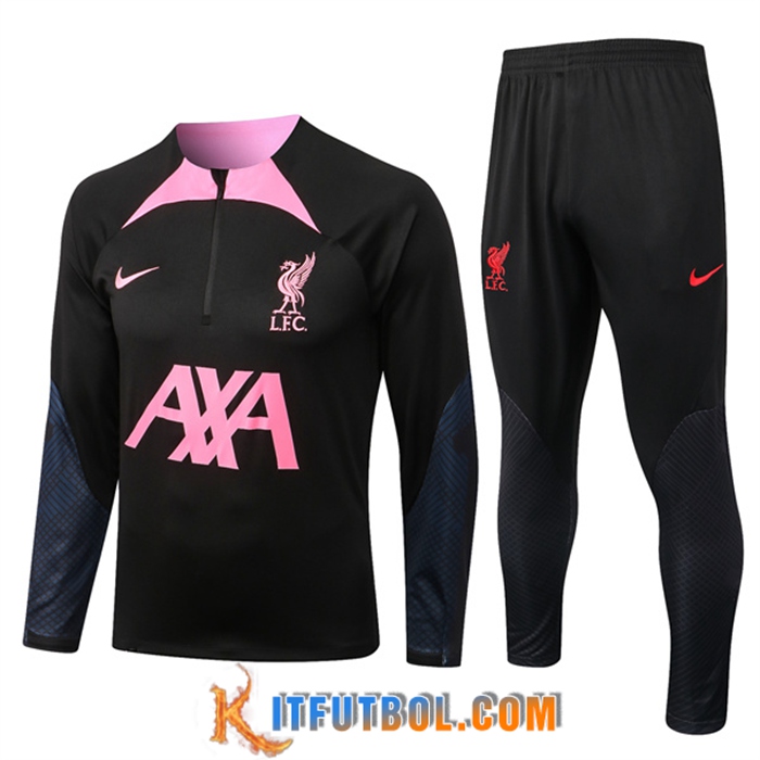 Chandal Equipos De Futbol FC Liverpool Negro/Rosa 2022/2023