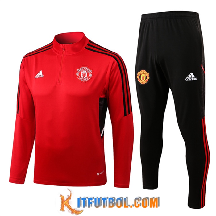 Chandal Equipos De Futbol Manchester United Rojo/Negro 2022/2023