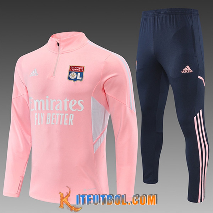 Chandal Equipos De Futbol Lyon Ninos Rosa 2022/2023